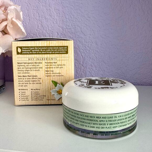 New! EMINENCE Organic Bright Skin Overnight Correcting Cream, 60ml/2oz - Picture 3 of 8